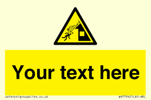 Custom warning roof avalanche